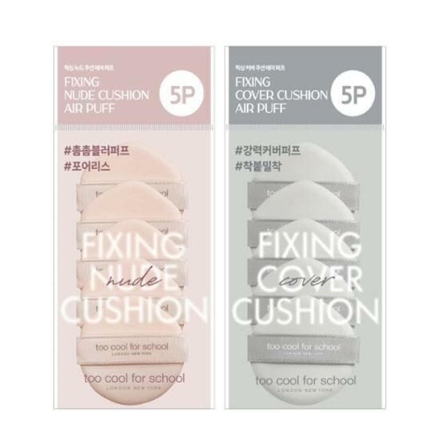 Cosmetics Too | Too Cool For School Fixing Cushion Air Puff [5Pcs]