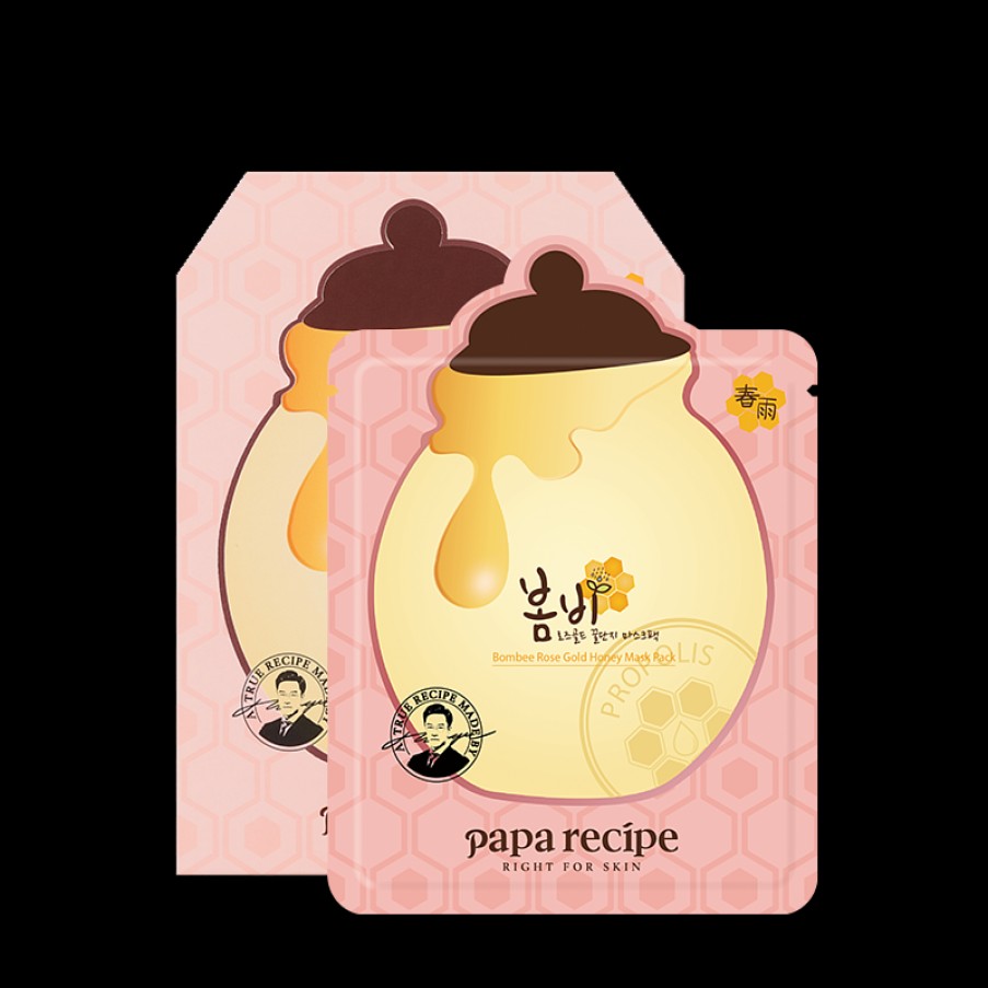 Skin Care Papa | Papa Recipe Bombee Rose Gold Honey Mask Pack [10Pcs]