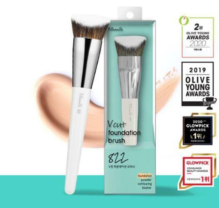 Cosmetics Fillimilli | Fillimilli V Cut Foundation Brush 822