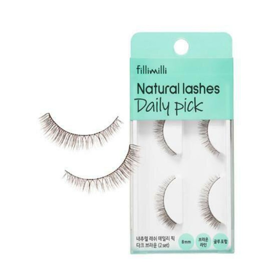 Cosmetics Fillimilli | Fillimilli Natural Lashes Daily Pick Brown (2 Set)