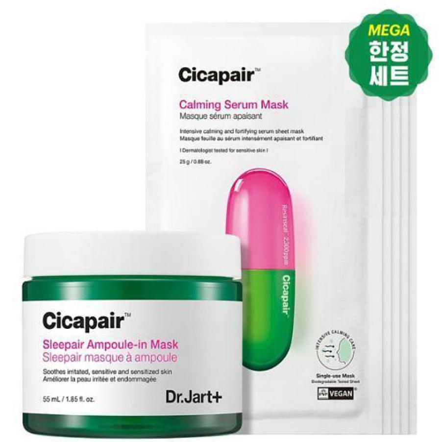 Skin Care Dr.Jart+ | Dr.Jart+ Cicapair Sleepair Ampoule-In Mask 55Ml [Olive