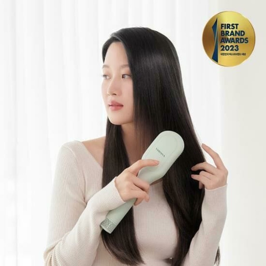 Hair Beauty VODANA | Vodana Glam Curl Air Heat Brush - Melange Green