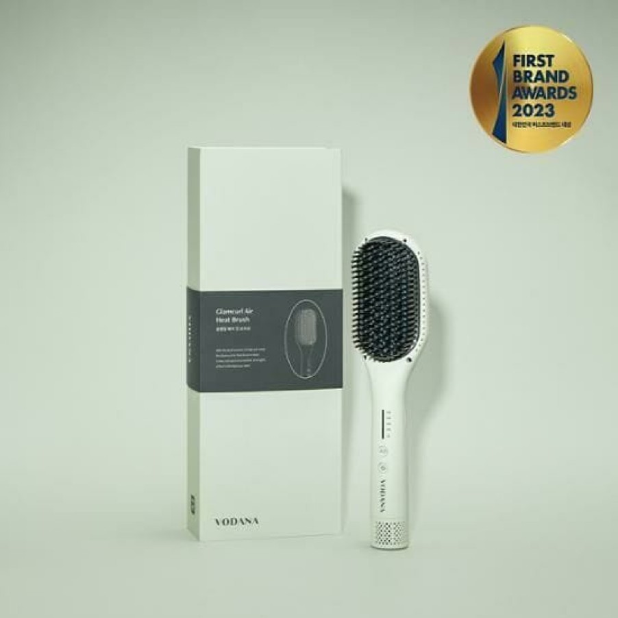 Hair Beauty VODANA | Vodana Glam Curl Air Heat Brush - Melange Green