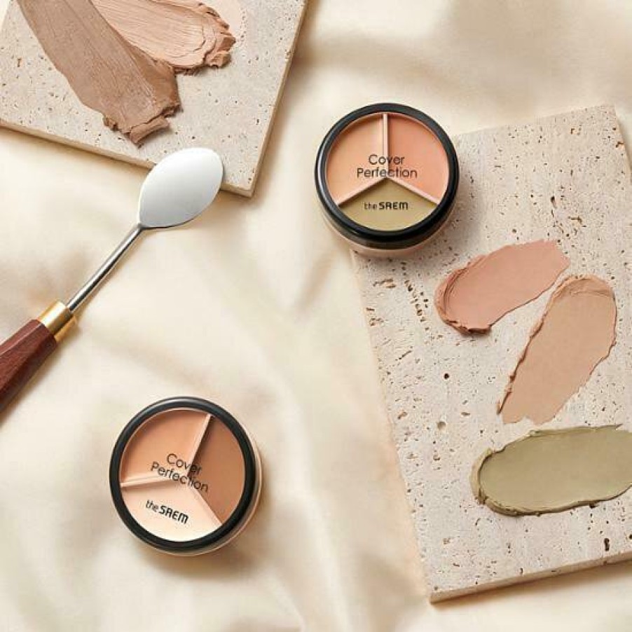 Cosmetics The | The Saem Cover Perfection Triple Pot Concealer