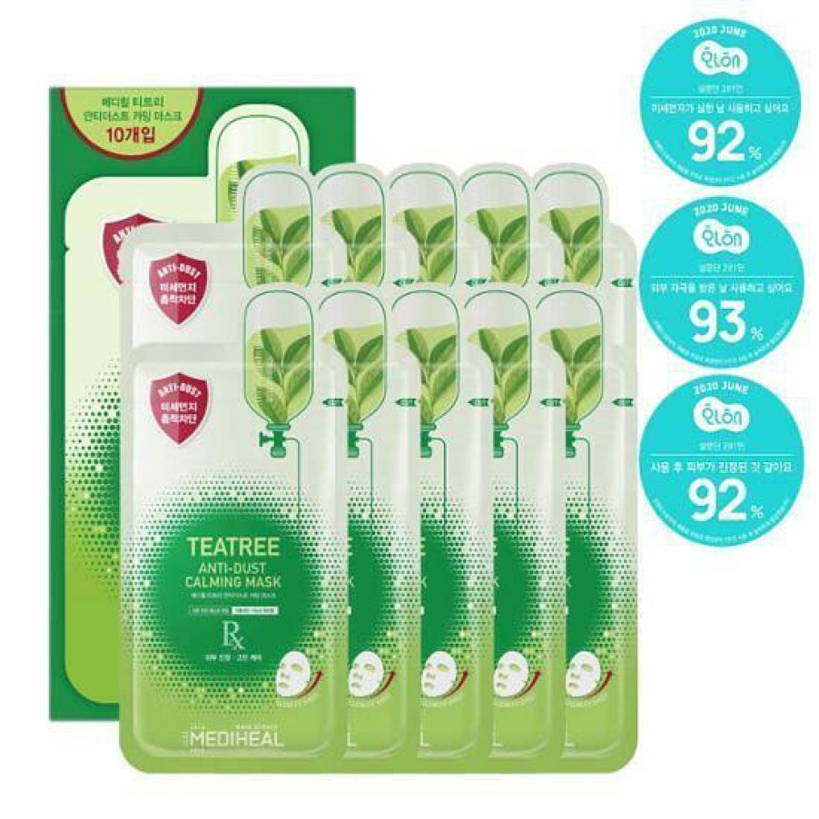 Skin Care Mediheal | Mediheal Tea Tree Anti-Dust Calming Mask [10Pcs]