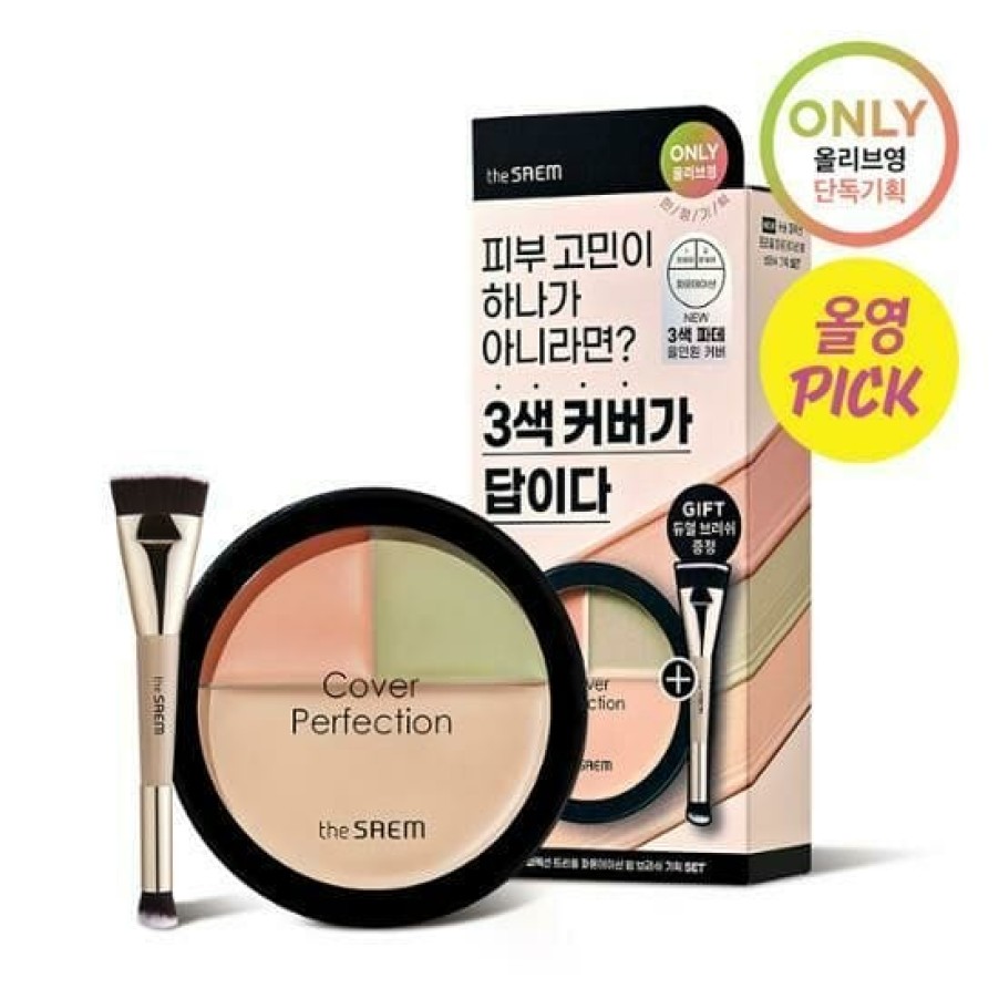 Cosmetics The | The Saem Cover Perfection Triple Foundation Balm [Olive