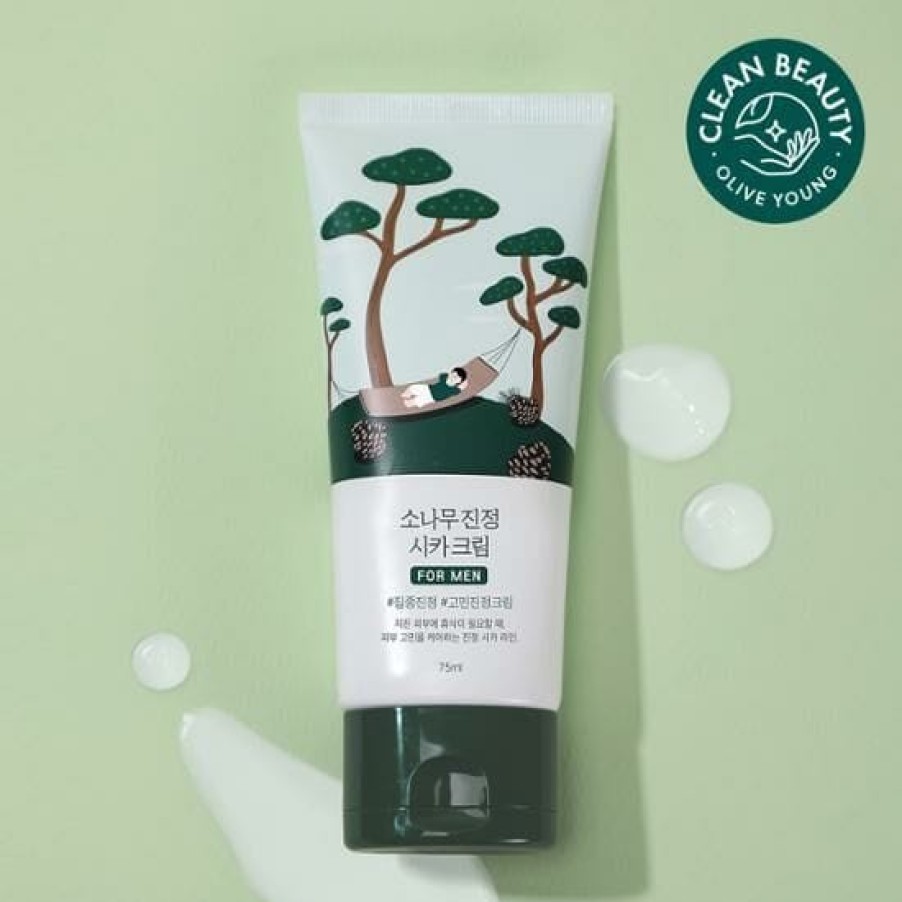 Mens Care Round | Round Lab For Men Pine Tree Soothing Cica Cream 75Ml