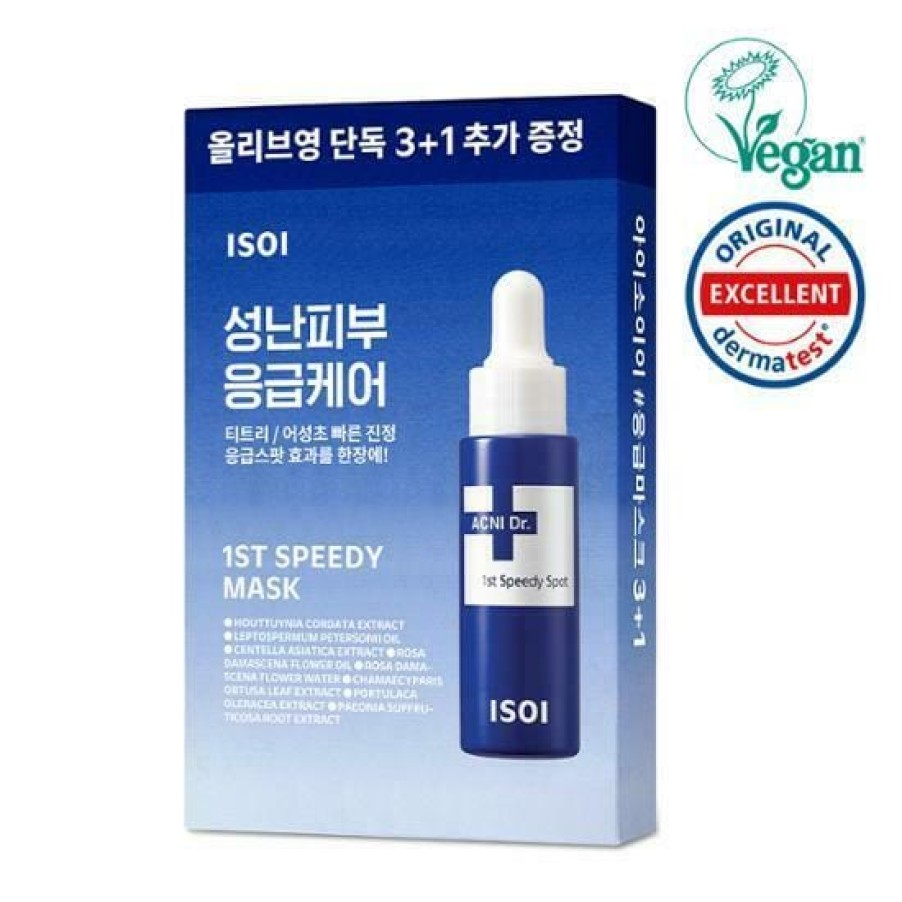 Skin Care isoi | Isoi Acni Doctor 1St Speedy Mask [3+1Pcs] [Olive Young