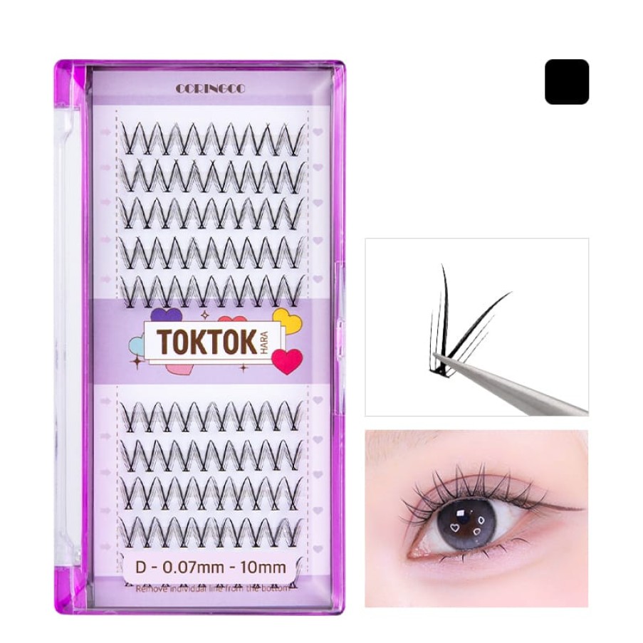 Cosmetics CORINGCO | Coringco Toktokhara Filter Check Eyelashes (100Pcs)