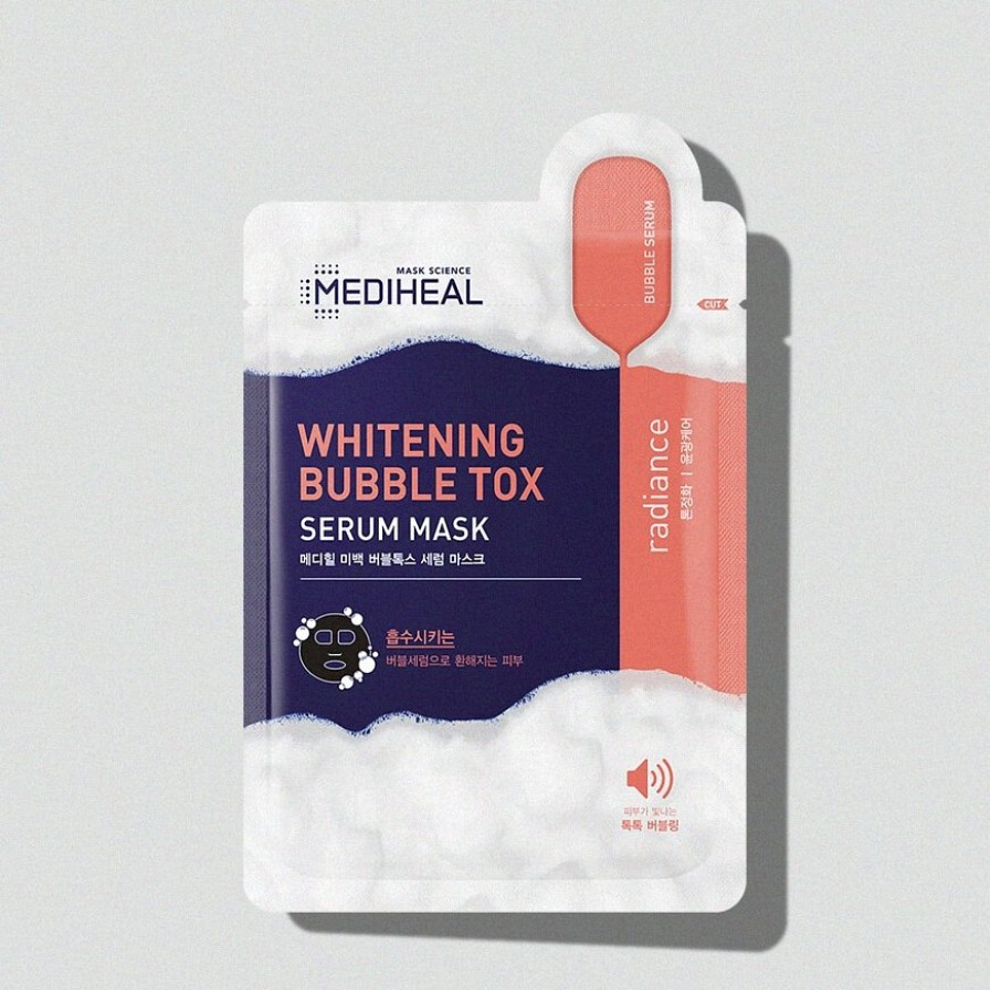 Skin Care Mediheal | Mediheal Whitening Bubble Tox Serum Mask [10Pcs]