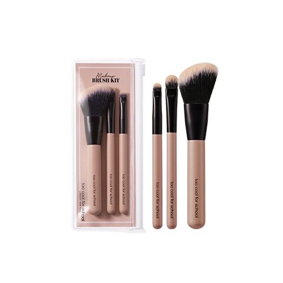 Cosmetics Too | Too Cool For School Make Up Brush Kit 03 Beige