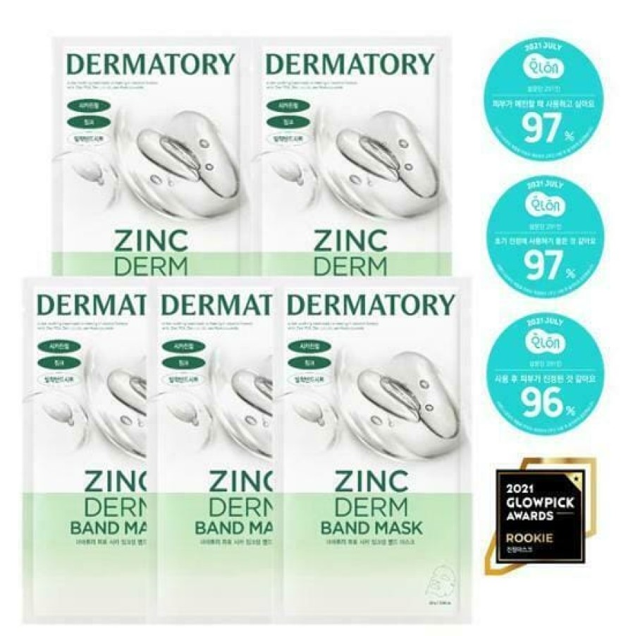 Skin Care DERMATORY | Dermatory Zinc Derm Band Mask [5Pcs]