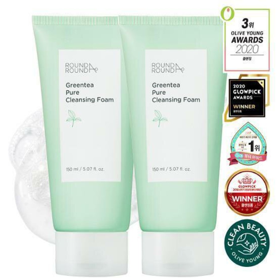 Skin Care Round | Round A Round Greentea Pure Cleann] Round A Round Green