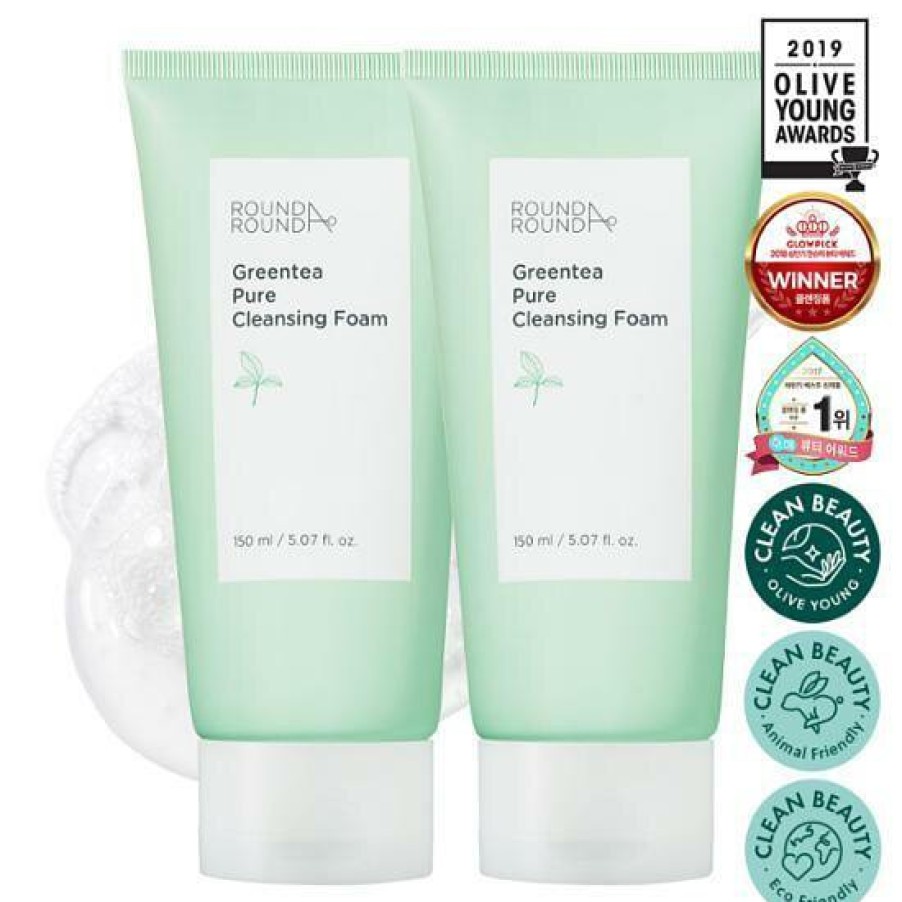 Skin Care Round | Round A Round Greentea Pure Cleann] Round A Round Green