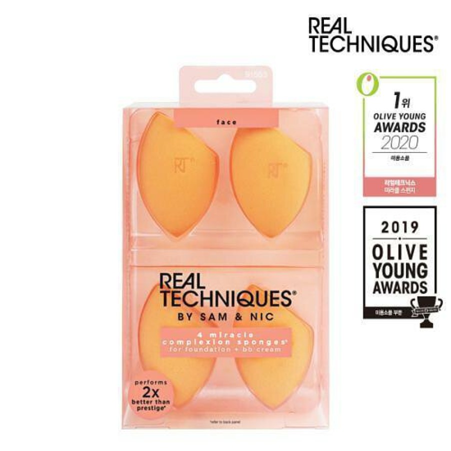 Cosmetics Real | Real Techniques Miracle Complexion Sponge 4 Pieces