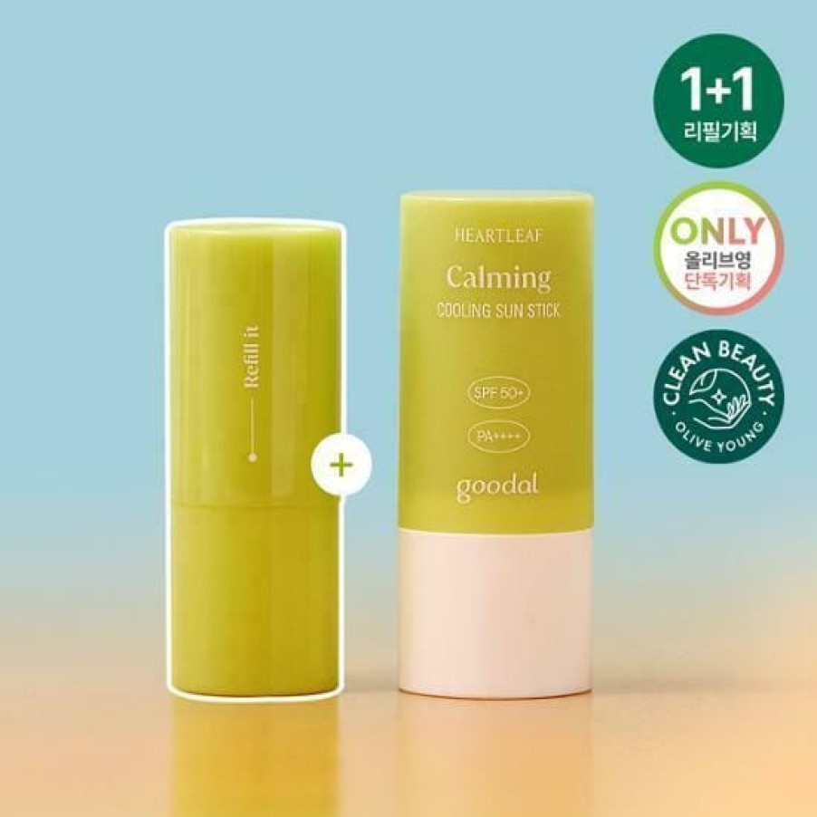 Skin Care Goodal | Goodal Heartleaf Calming Cooling Sun Stick Spf50+ Pa+++