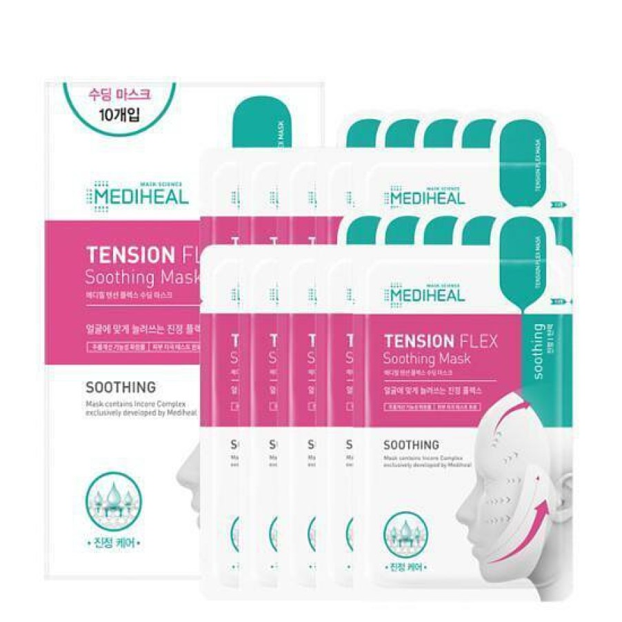 Skin Care Mediheal | Mediheal Tension Flex Soothing Mask [10Pcs]