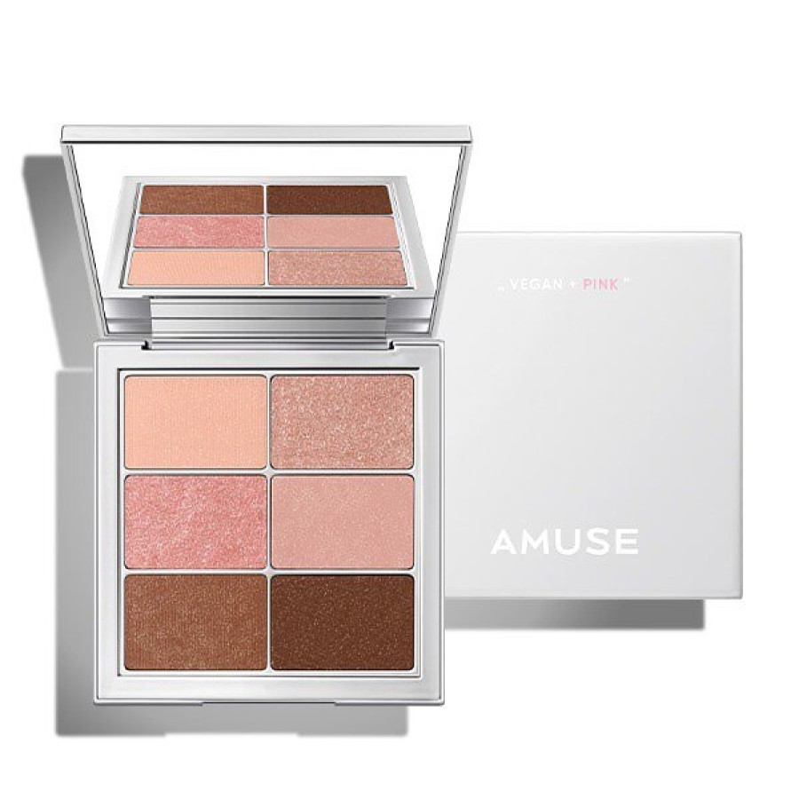 Cosmetics AMUSE | Amuse Eye Vegan Sheer Eye Palette - 02 Sheer Pink