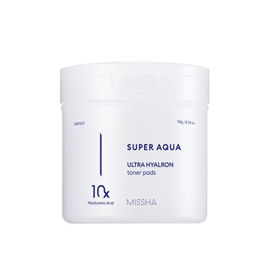 Skin Care Missha | Missha Super Aqua Ultra Hyalron Toner Pads [90Pcs]