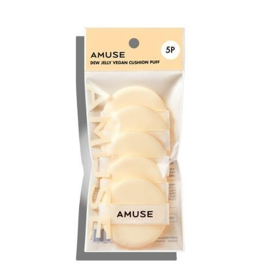 Cosmetics AMUSE | Amuse Dew Jelly Vegan Cushion Puff [5Pcs]