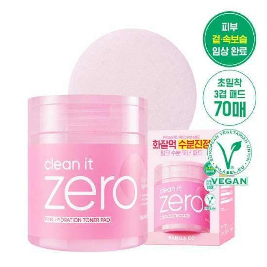 Skin Care Banila | Banila Co Clean It Zero Pink Hydration Toner Pad [70Pcs