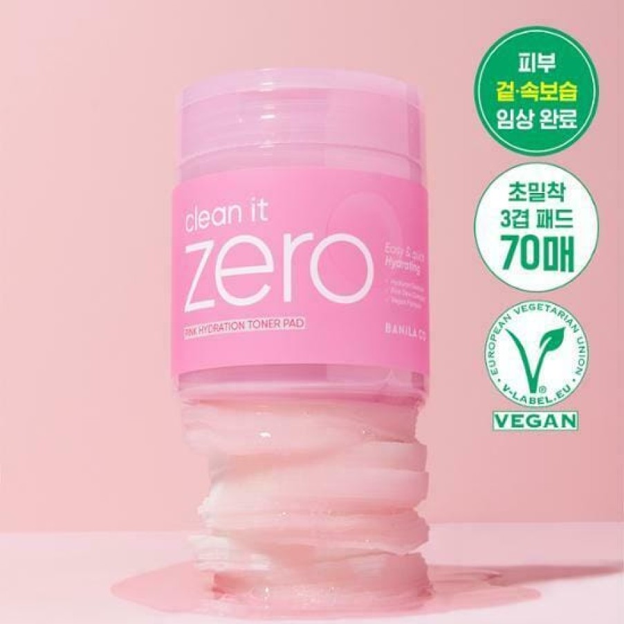 Skin Care Banila | Banila Co Clean It Zero Pink Hydration Toner Pad [70Pcs