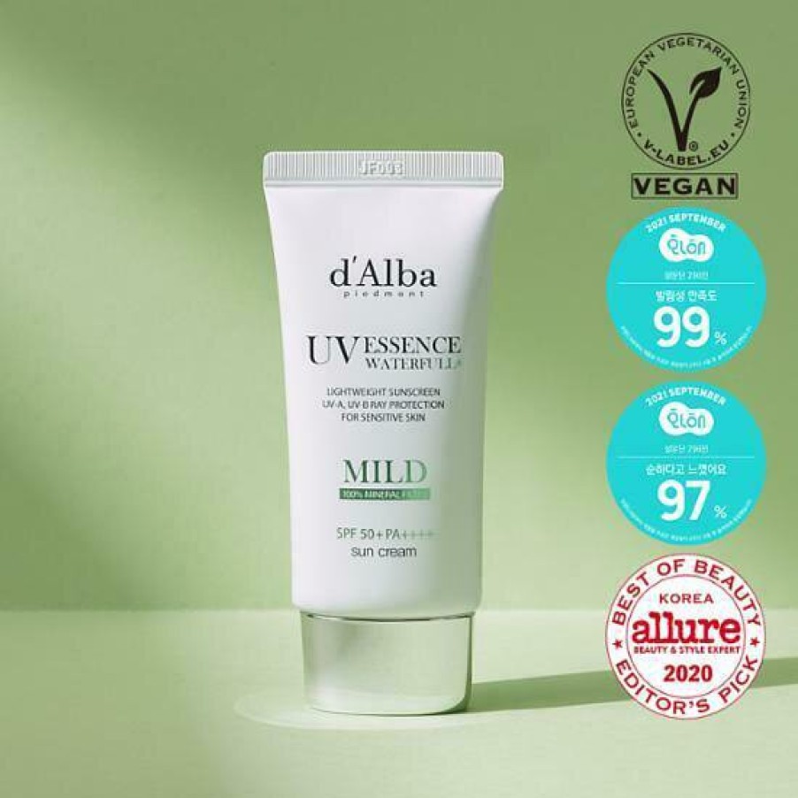 Skin Care d'Alba | D'Alba Waterfull Mild Uv Essence Sun Cream Spf50+ Pa+++