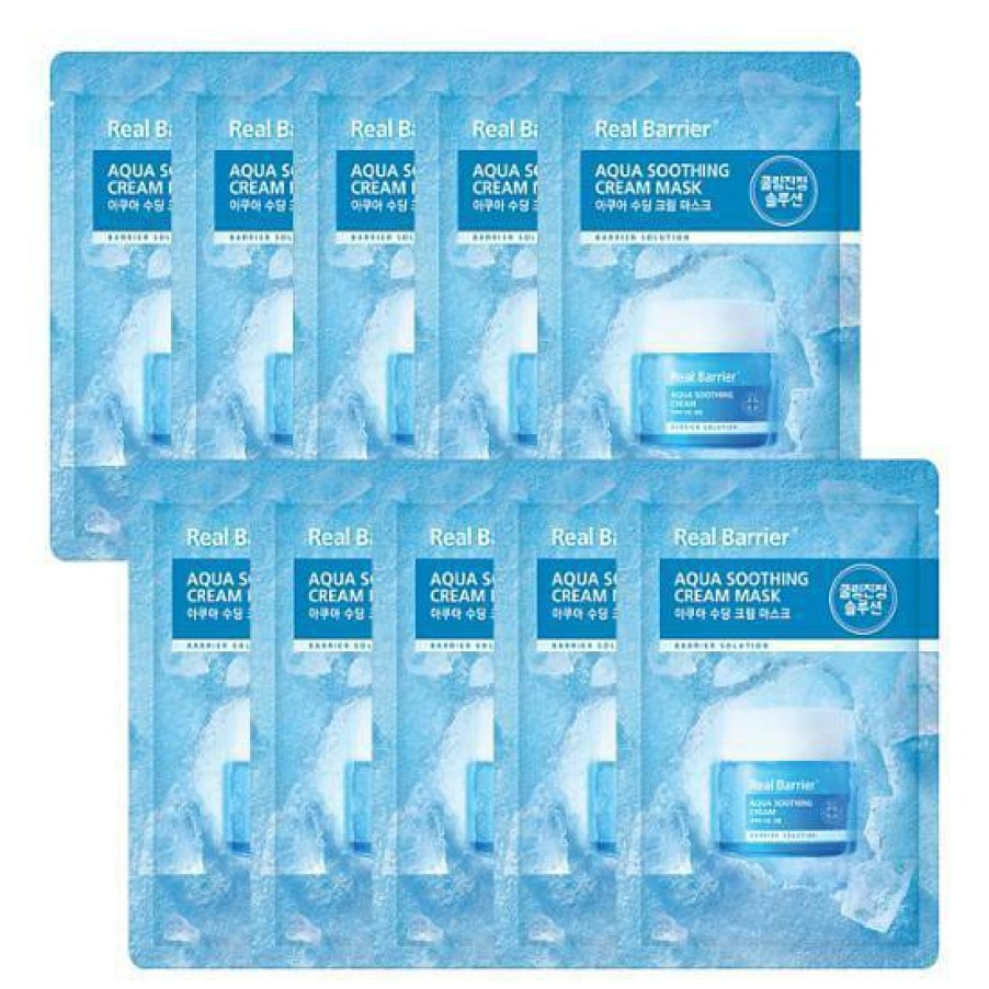 Skin Care Real | Real Barrier Aqua Soothing Cream Mask [10Pcs]