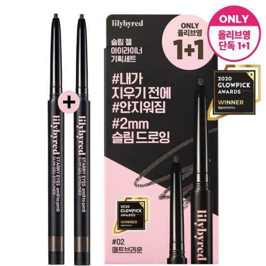 Cosmetics Lilybyred | Lilybyred Starry Eyes Am9 To Pm9 Slim Gel Eyeliner (Oli