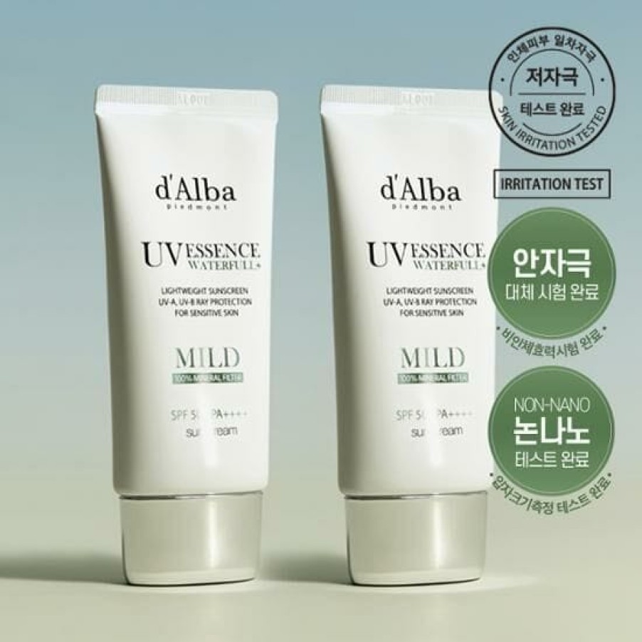 Skin Care d'Alba | D'Alba Waterfull Mild Uv Essence Sun Cream Spf50+ Pa+++