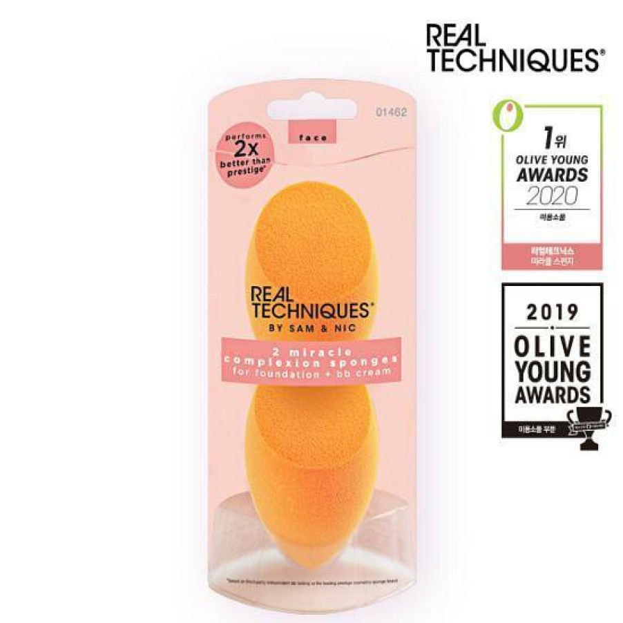 Cosmetics Real | Real Techniques Miracle Complexion Sponges 2 Pieces