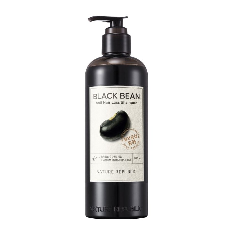 Hair Beauty Nature | Nature Republic Black Bean Anti Hair Loss Shampoo 520Ml