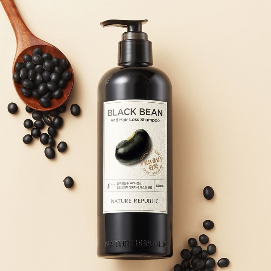 Hair Beauty Nature | Nature Republic Black Bean Anti Hair Loss Shampoo 520Ml