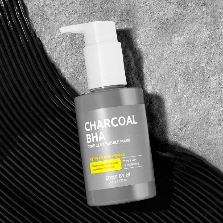 Skin Care SOME | Some By Mi Charcoal Bha Pore Clay Bubble Mask 120G