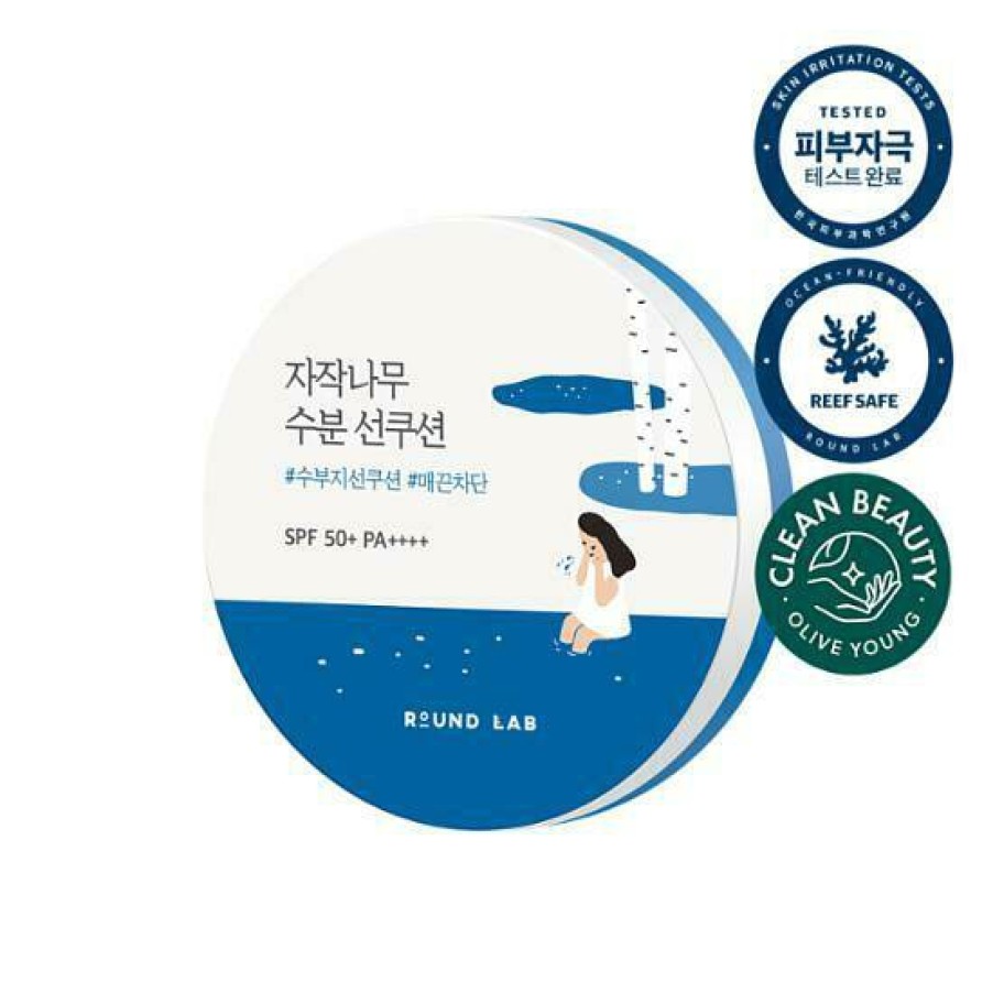 Skin Care Round | Round Lab Birch Juice Moisturizing Sun Cushion Spf50+ P