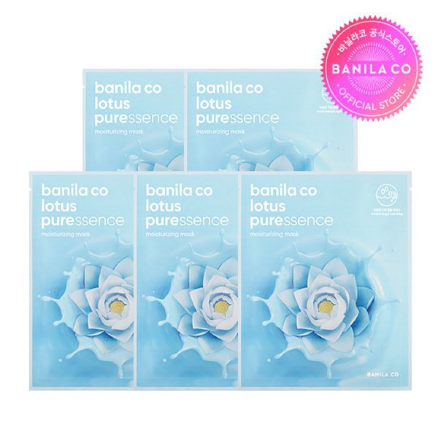 Skin Care Banila | Banila Co. Lotus Puressence Moisturizing Mask [5Pcs]