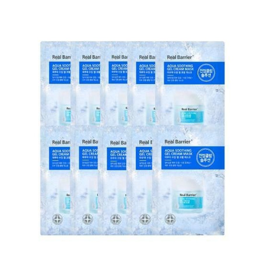 Skin Care Real | Real Barrier Aqua Soothing Gel Cream Mask [10Pcs]