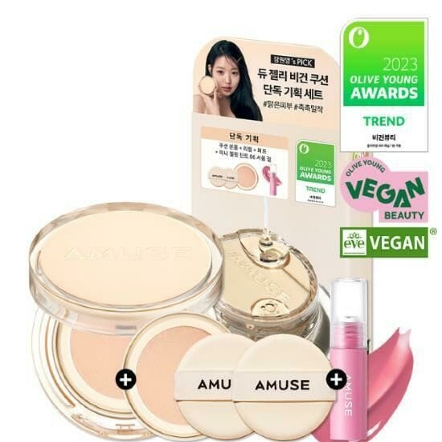 Cosmetics AMUSE | Amuse Dew Jelly Vegan Cushion Spf38 Pa+++ 15G [Olive Yo