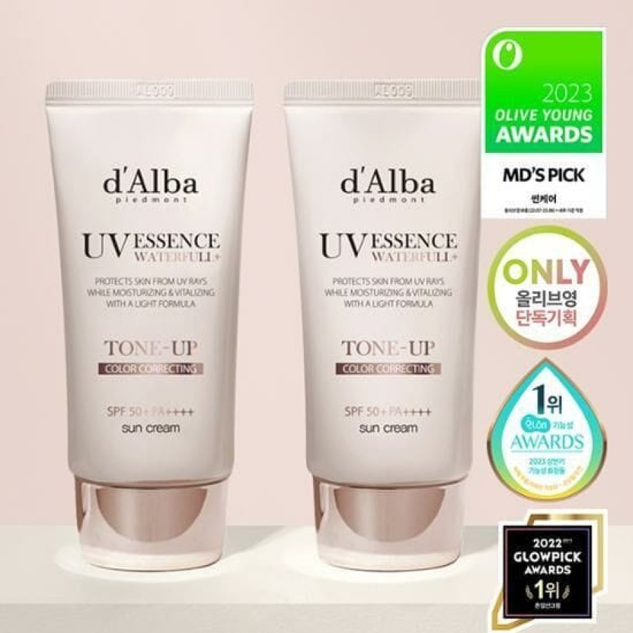 Skin Care d'Alba | D'Alba Waterfull Tone Up Uv Essence Sun Cream Spf50+ Pa