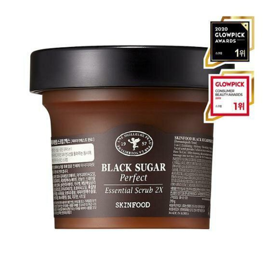 Skin Care SkinFood | Skinfood Black Sugar Perfect Essential Scrub 2X 210G