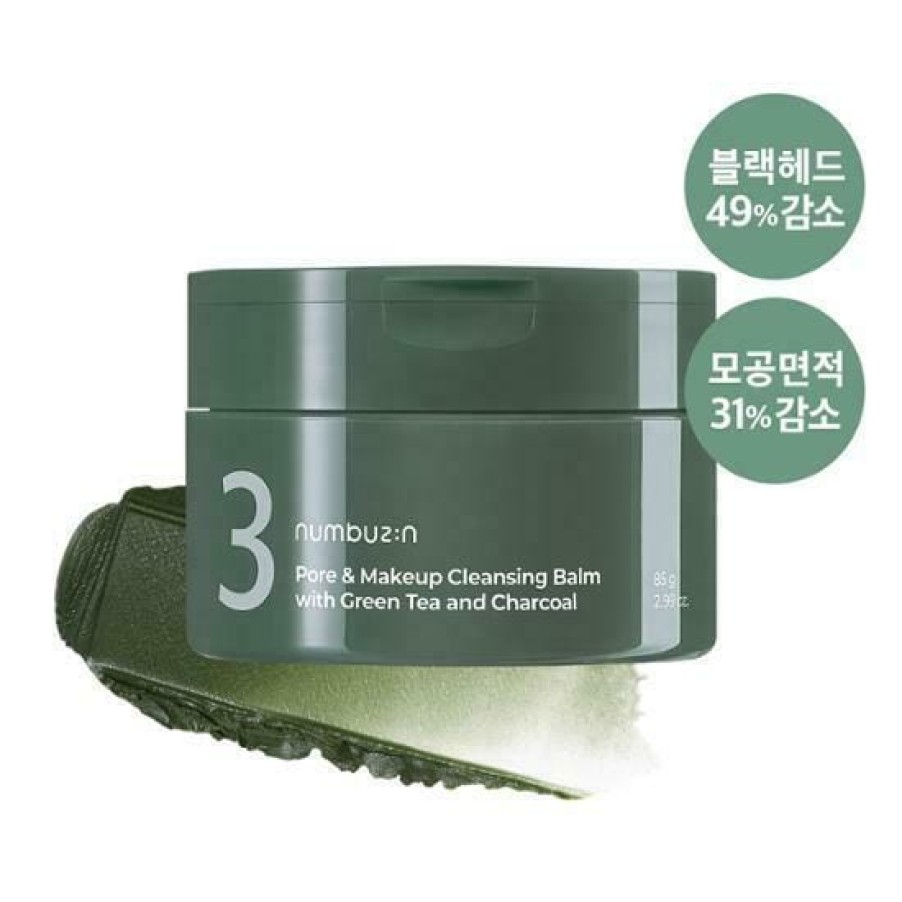 Skin Care Numbuzin | Numbuzin No.3 Green Tea & Charcoal Pore & Makeup Cleans