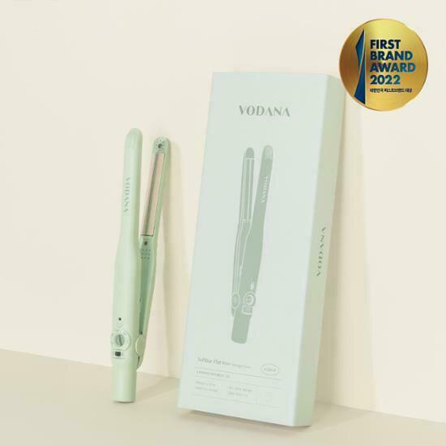 Hair Beauty VODANA | Vodana Softbar Flat Iron 0.5Inch - Melange Green