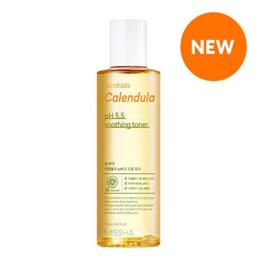 Skin Care Missha | Missha Mild Calendula Ph5.5 Soothing Toner 175Ml