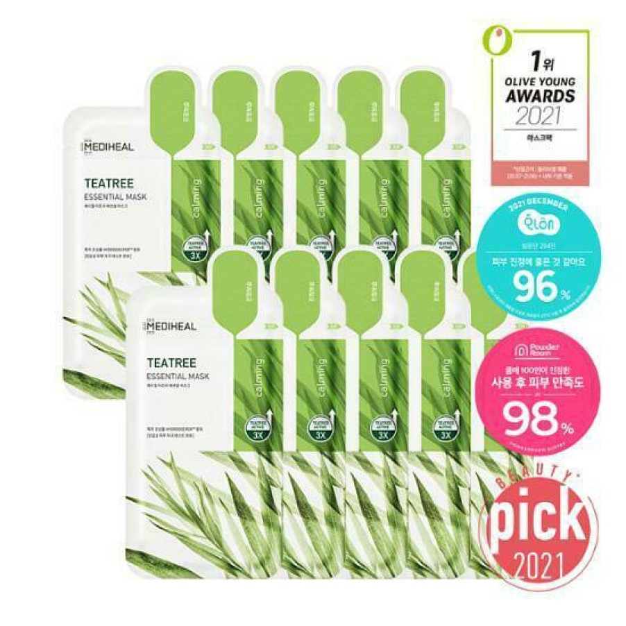 Skin Care Mediheal | Mediheal Tea Tree Essential Mask [10Pcs]