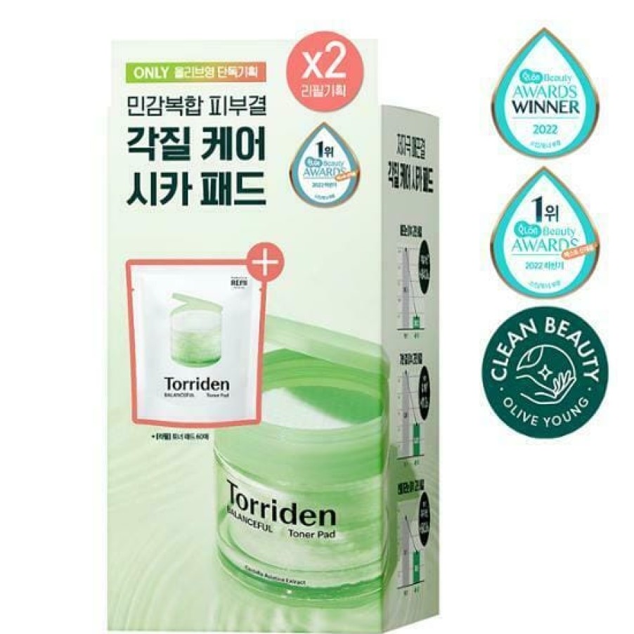 Skin Care Torriden | Torriden Balanceful Toner Pad [60Pcs] [Olive Young Doub