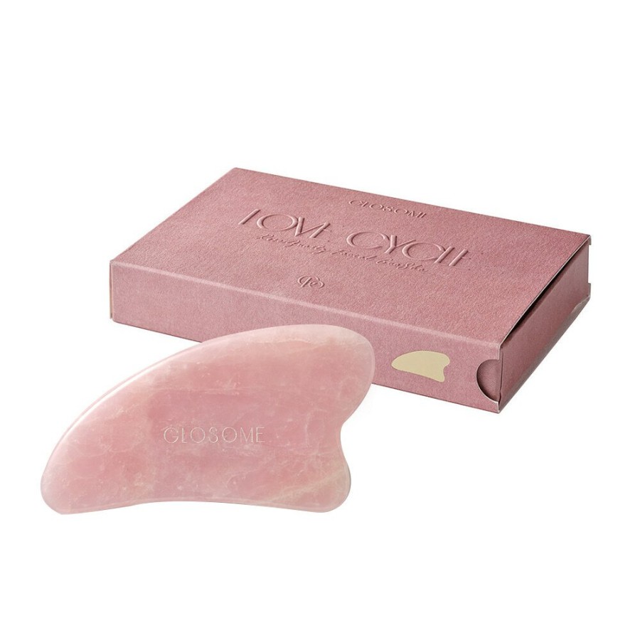 Cosmetics GLOSOME | Glosome Love Cycle Rose Quartz Facial Gua Sha