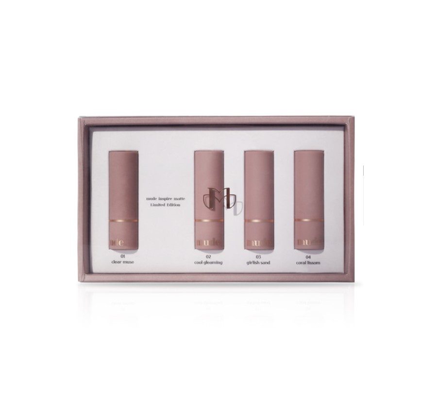 Cosmetics mude | Mude Inspire Matte Lip Set Limited Edition