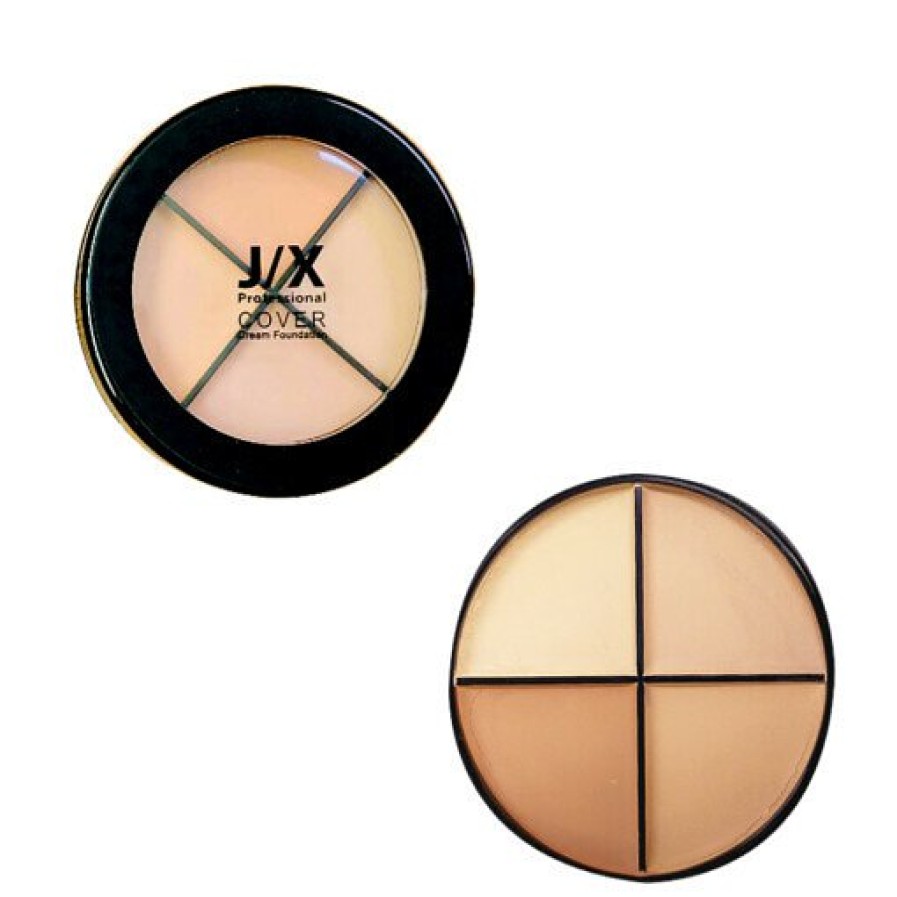 Cosmetics J/X | J/X Professional 4 Colors Cover Cream Foundation