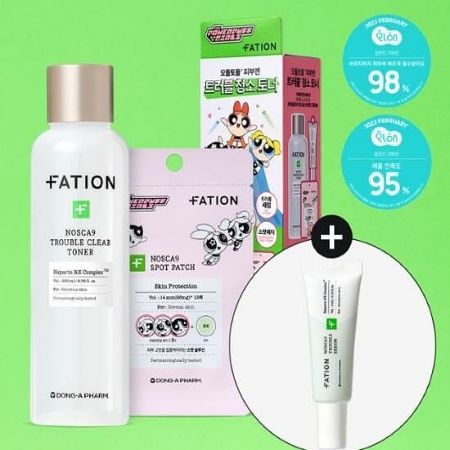 Skin Care FATION | Fation X The Powerpuff Girls Nosca9 Trouble Clear Toner