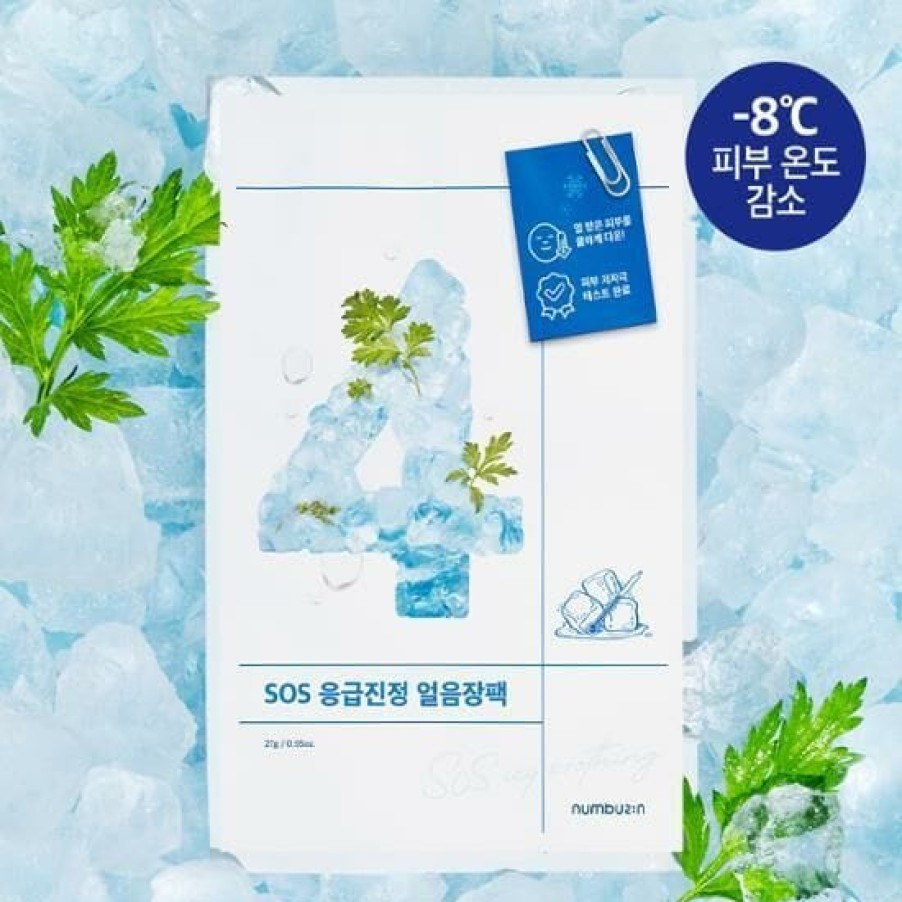 Skin Care Numbuzin | Numbuzin No.4 Sos Emergency Soothing Ice Pack Sheet Mas